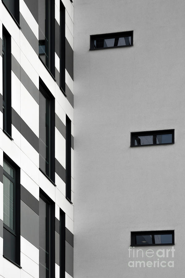Building Block - Black And White Photograph by Wendy Wilton