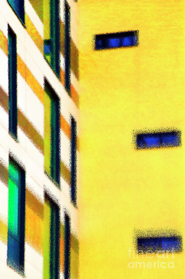 Building Block - Yellow Digital Art by Wendy Wilton