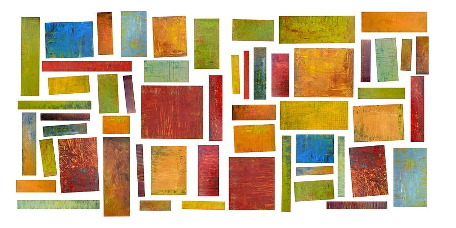 Building Blocks Compilation Five Painting by Michelle Calkins