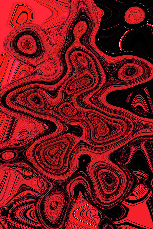 Building Edge Red Color Abstract #2 Digital Art by Tom Janca