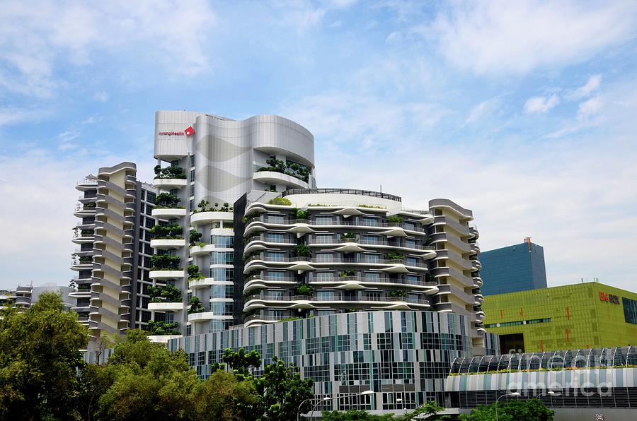 Building of Ng Teng Fong General Hospital Jurong East Singapore Photograph by Imran Ahmed