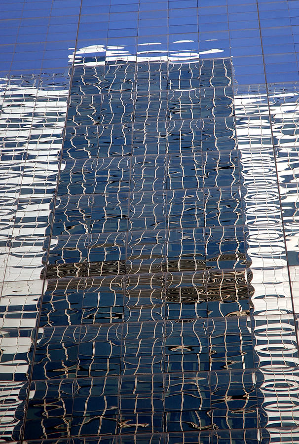 Building Reflecting Building - Broadway Photograph by Frank Mari