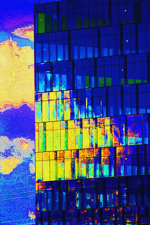Building Reflections In Blue Photograph by Tom Janca Building Reflections In Blue Photograph by Tom Janca