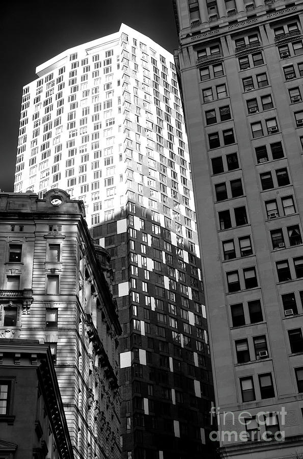 Building Shadows in New York City Photograph by John Rizzuto