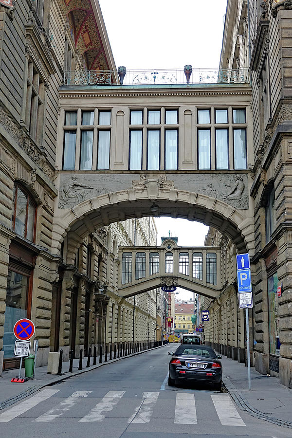 Building To Building Walkways In Prague, Czech Republic  Photograph by Rick Rosenshein