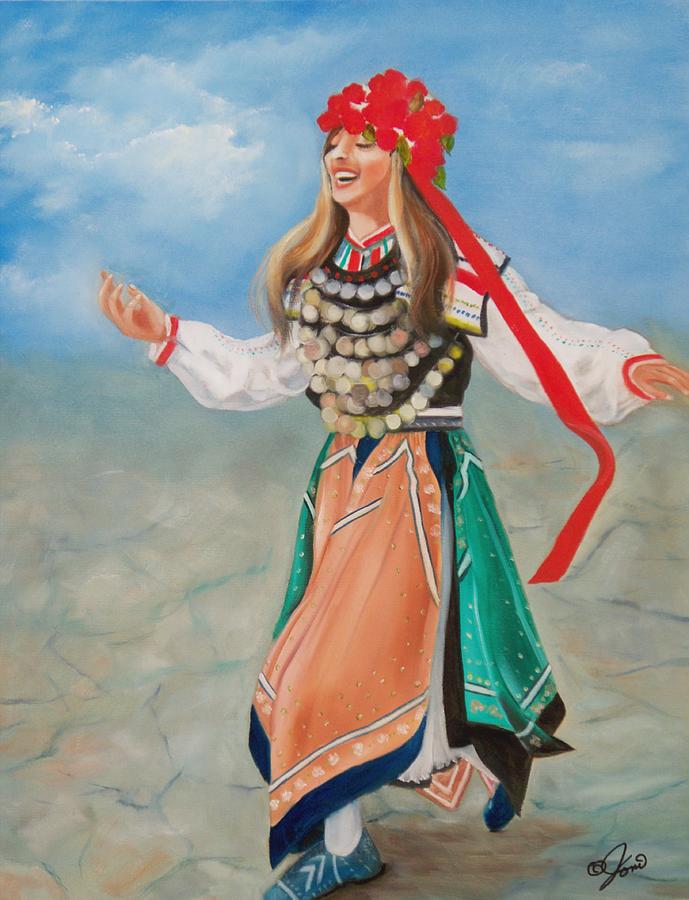Bulgarian Dancer Painting by Joni McPherson