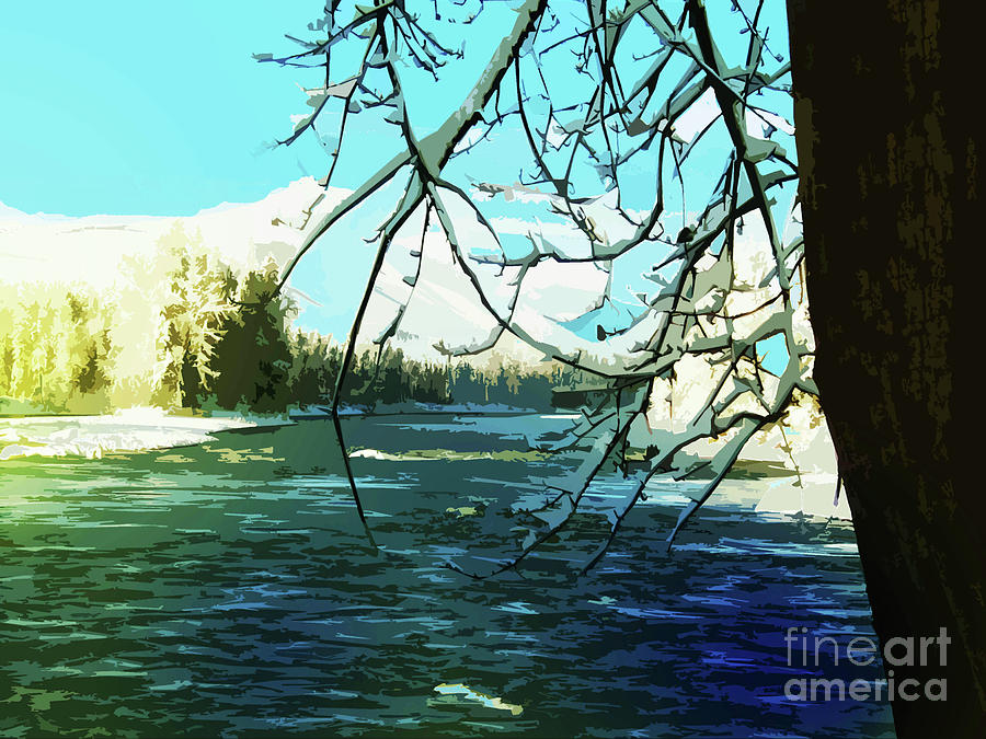 Bulkley River, dead of winter by Anne Havard Bulkley River, dead of winter by Anne Havard