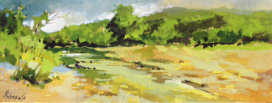 Bull Creek 3 Painting by Rae Andrews
