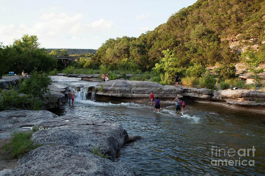 Austin Photograph - Bull Creek is a favorite Austin Swimming Hole by Dan Herron