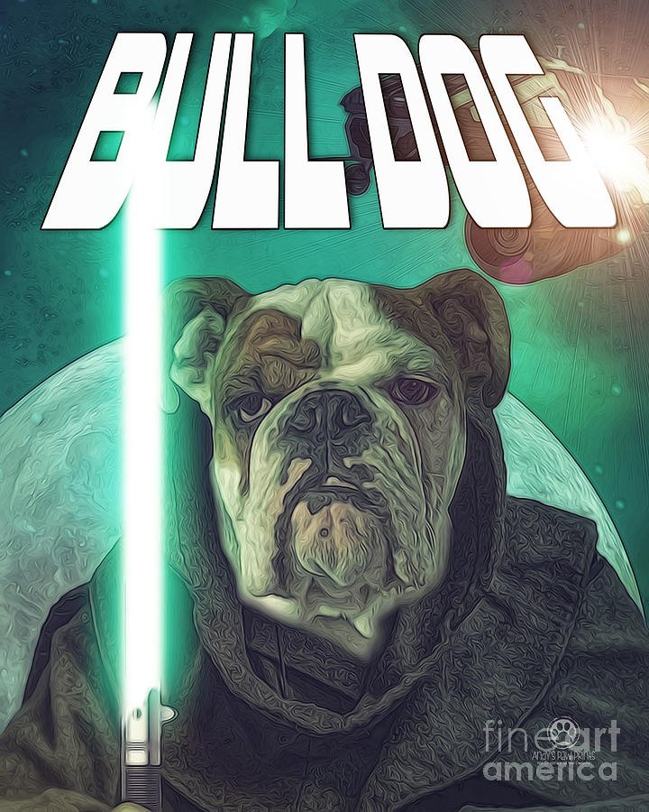 Bull Dog Wars Digital Art by Tim Wemple