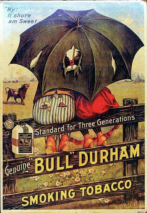 Bull Durham Smoking tobacco Digital Art by Kim Kent