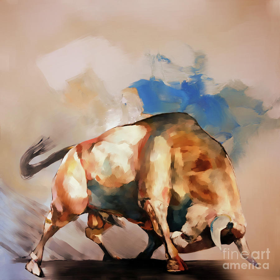 Bull Fighter Art 45hhty Painting by Gull G