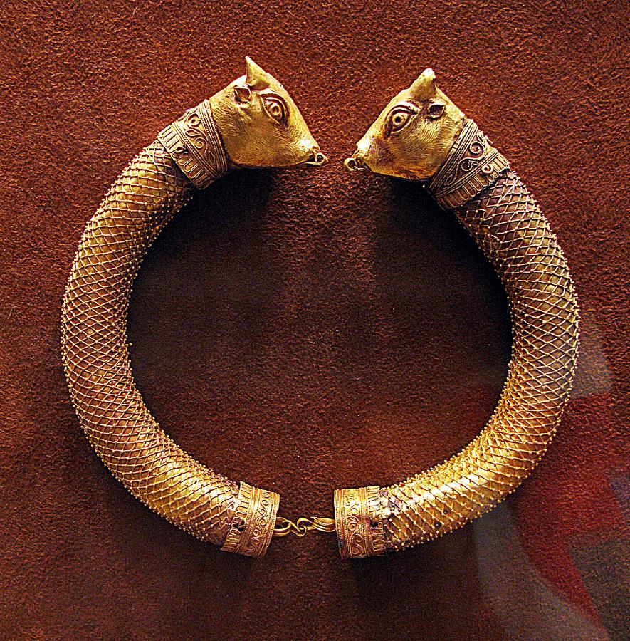 Bull-heads Necklace Photograph by Andonis Katanos