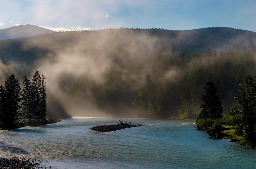 Bull River at Sunrise Photograph by Darcy Michaelchuk