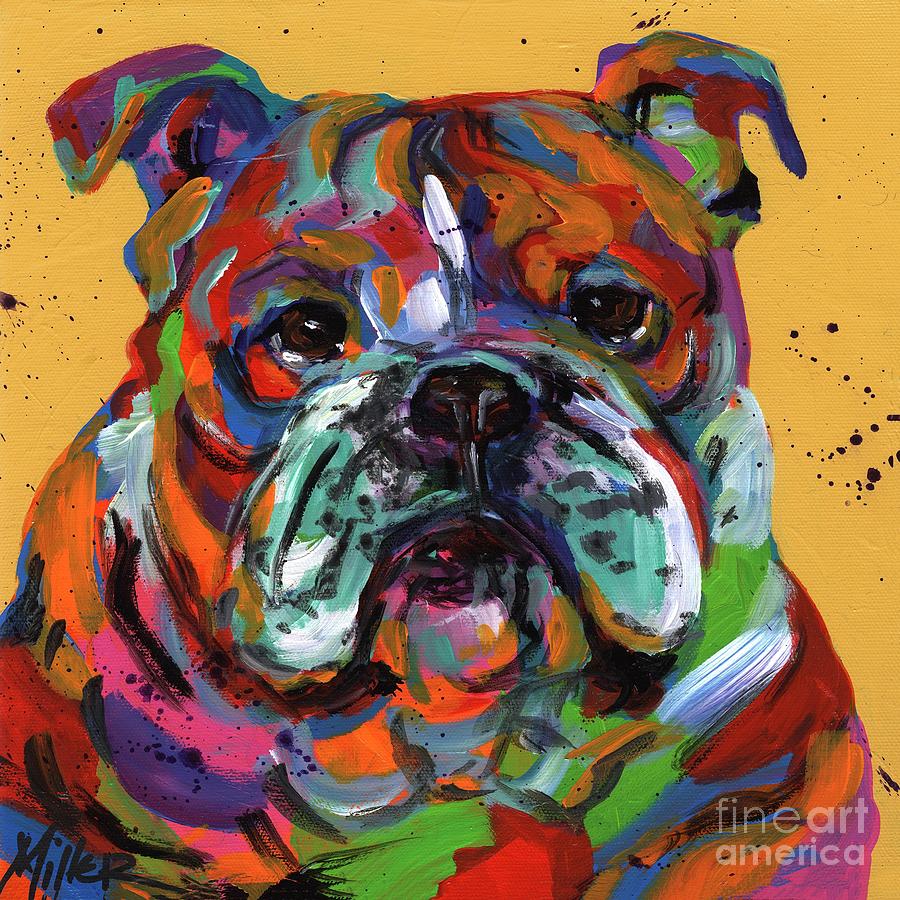 Tracy Miller Painting - Bulldog Ben by Tracy Miller Tracy Miller Painting - Bulldog Ben by Tracy Miller