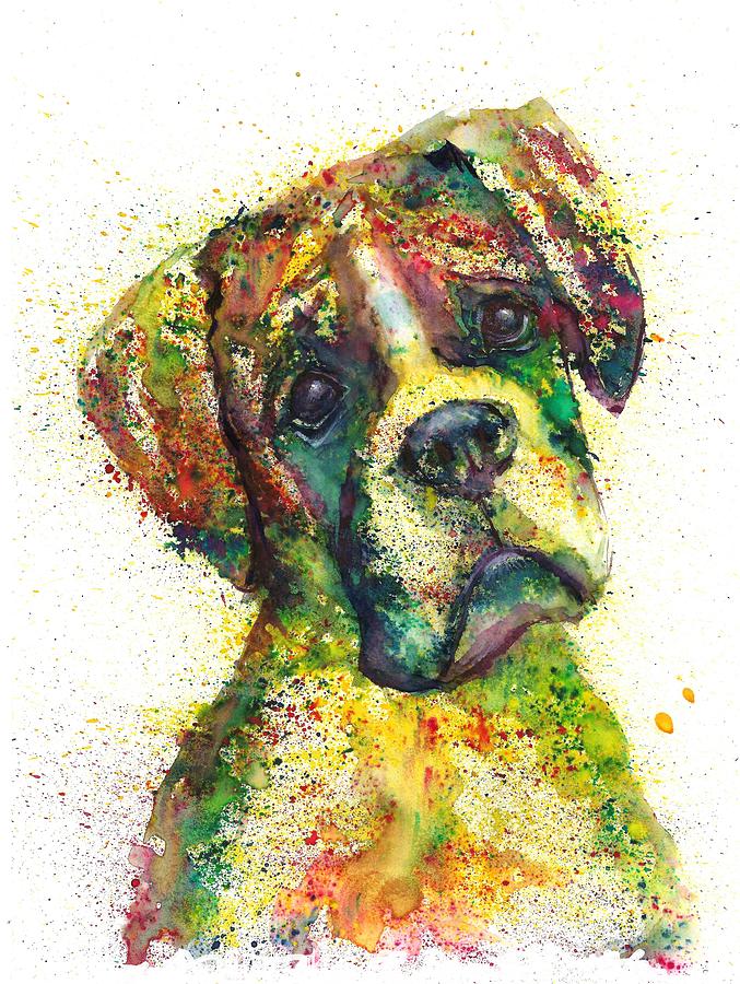 Bulldog Portrait Fantasy Painting
