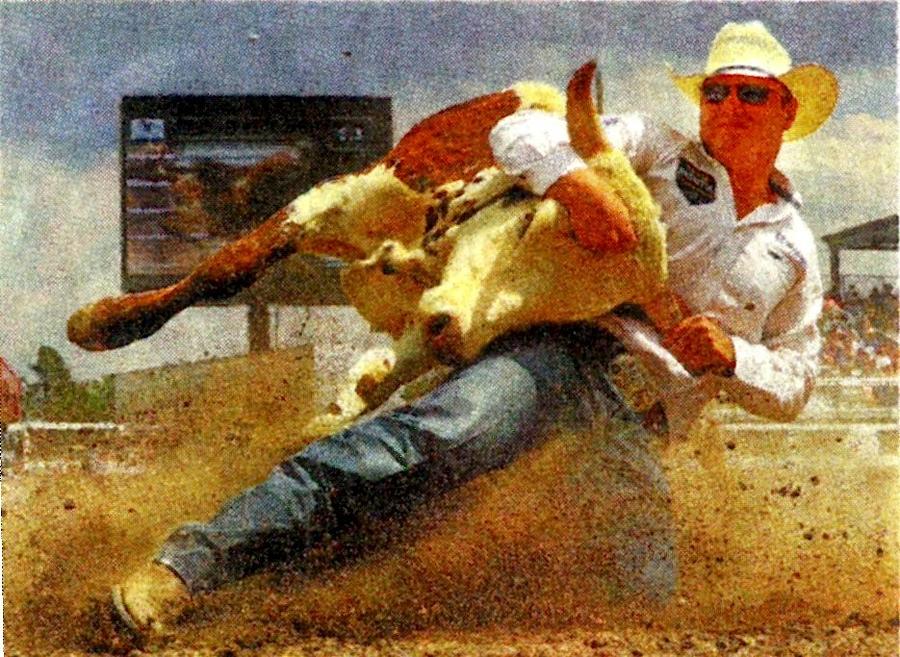 Action Painting - Bulldoggn by Joseph Barani Action Painting - Bulldoggn by Joseph Barani