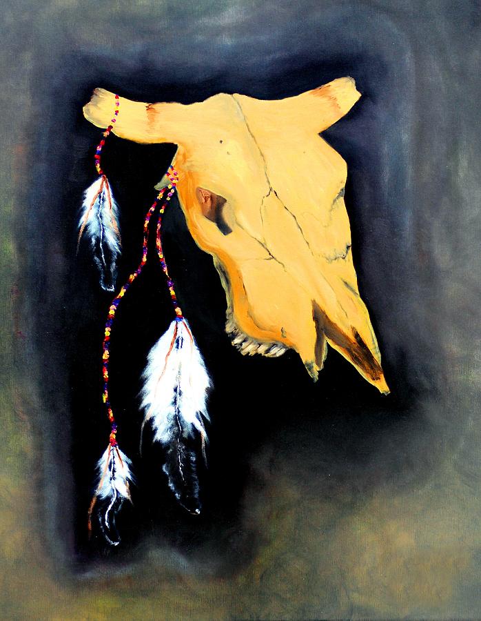 Eagle Painting - Bullheaded by Ayasha Loya