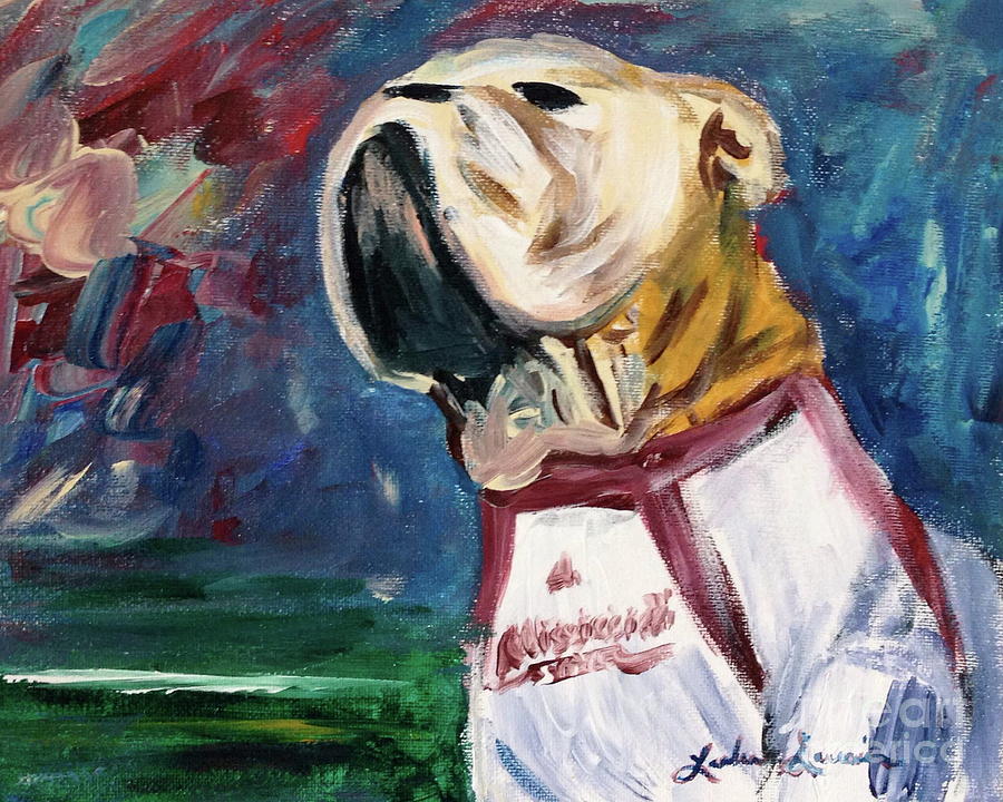 Football Painting - Bully by Leslie Saucier