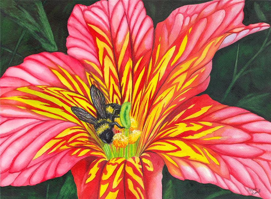 Bumble Bee Painting by Catherine G McElroy