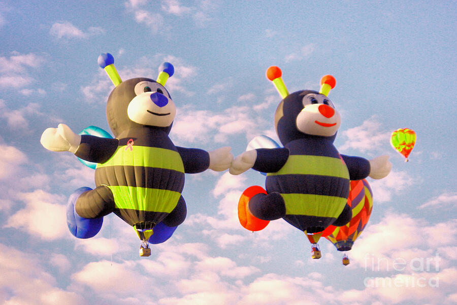 Bumblebee balloons Photograph by Jeff Swan