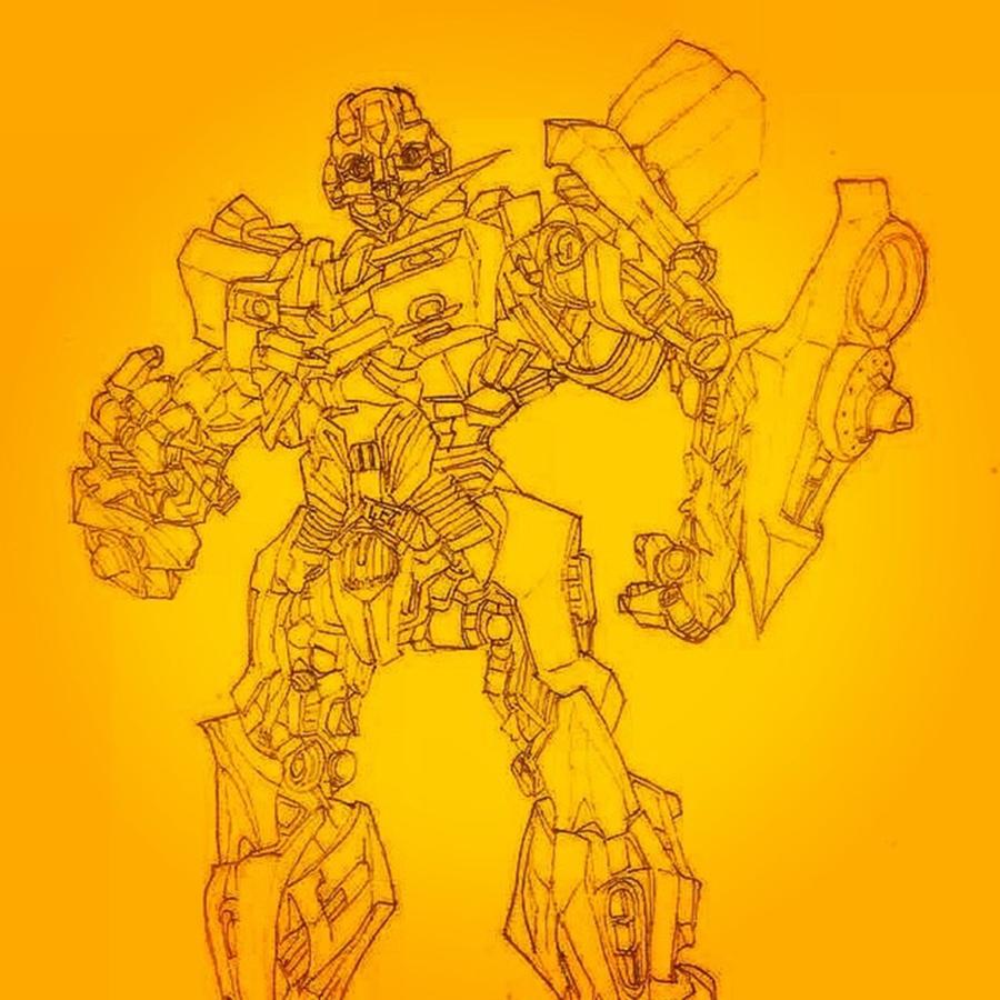 Transformers Photograph - Bumblebee By 3h Pencil by Nori Strong