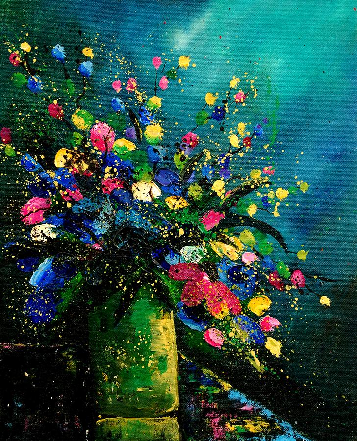 Flower Painting - Bunch 0807 by Pol Ledent