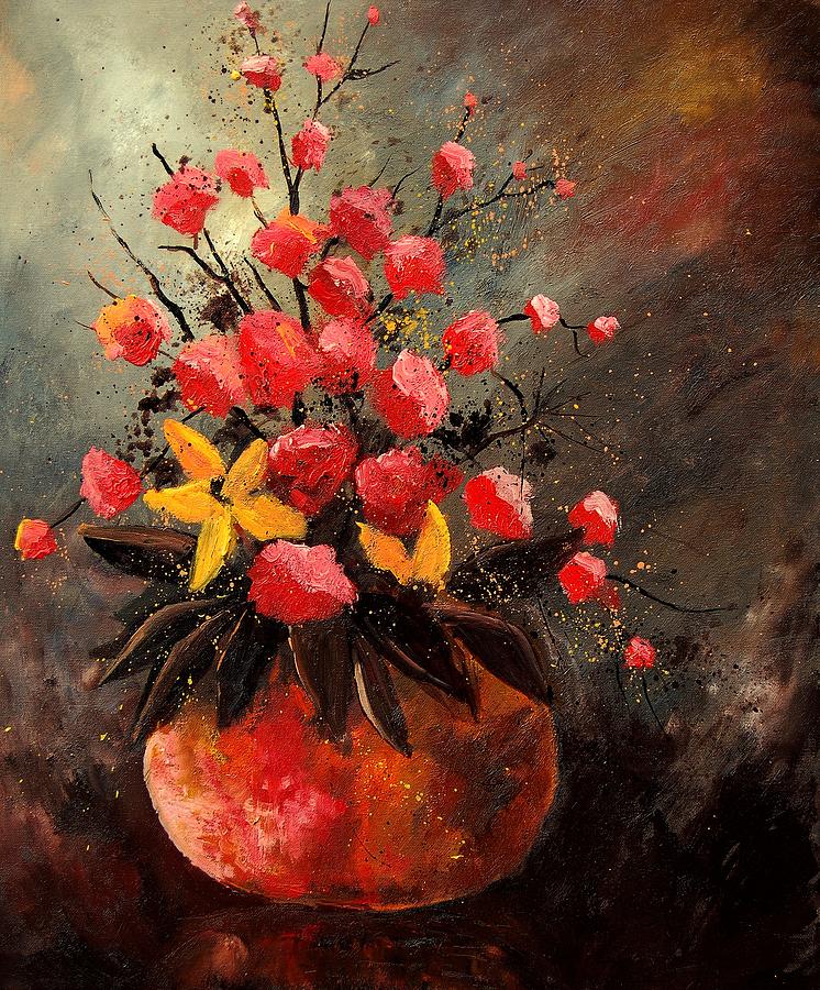 Flower Painting - Bunch 569060 by Pol Ledent