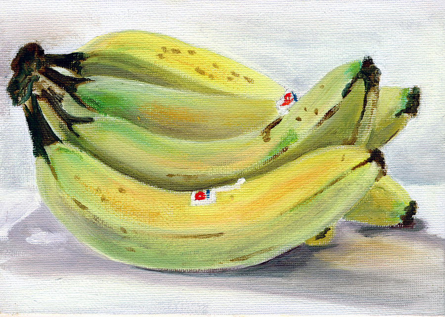 Banana Painting - Bunch of Bananas by Sarah Lynch