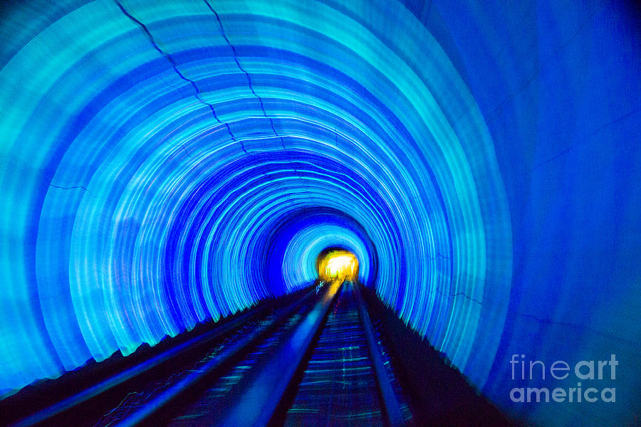 Bund Tunnel Lights Photograph by Angela DeFrias