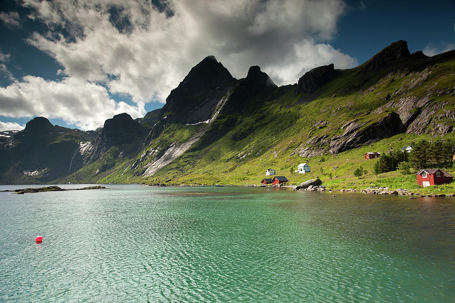 Bunesfjord and Mountains Photograph by Aivar Mikko