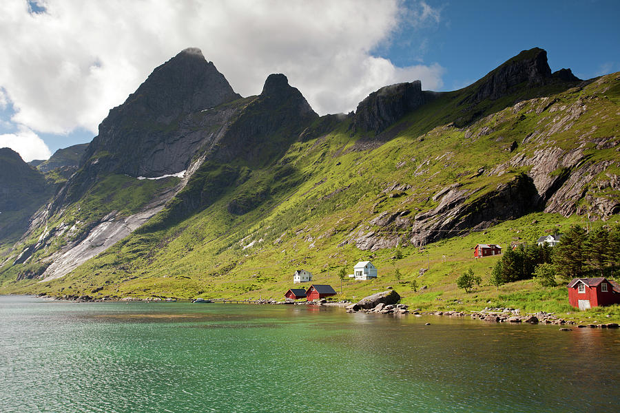 Bunesfjord and Mountains #2 Photograph by Aivar Mikko