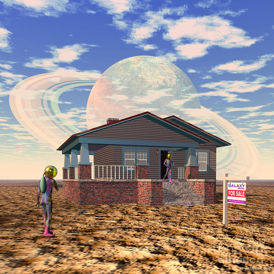 Science Fiction Digital Art - Open House 1 by Walter Neal