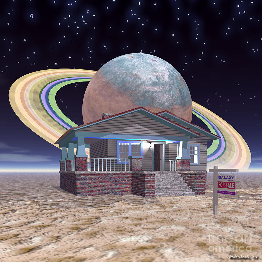 Science Fiction Digital Art - Open House 2 by Walter Neal