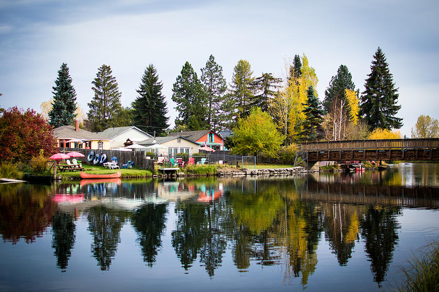 bungalows on the Deschutes Photograph by Stephen Holst