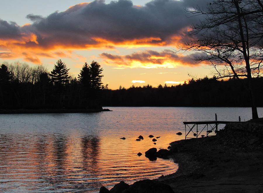 Bunganut Lake Sunset 2 Photograph by Lynne Miller - Fine Art America