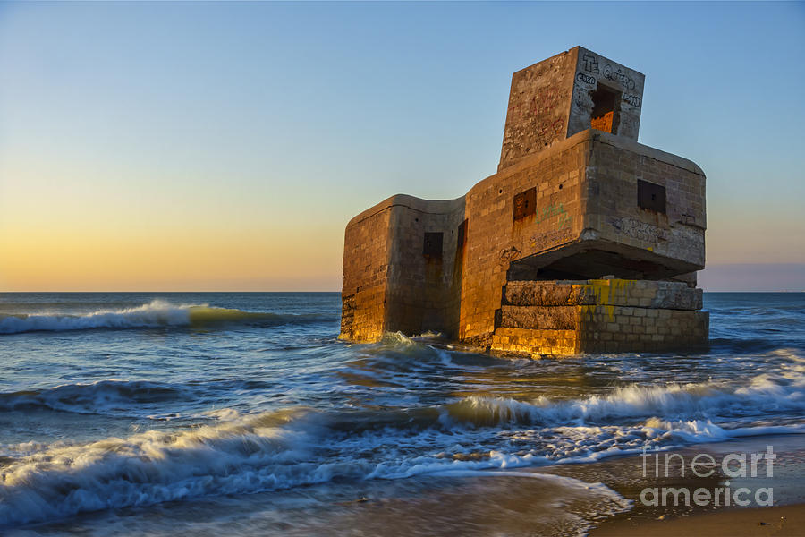 Bunker at Camposoto Beach San Fernando Cadiz Spain Photograph by Pablo Avanzini