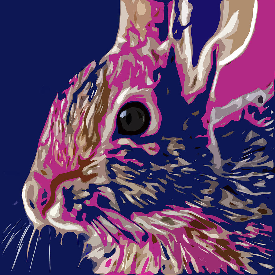 Bunny Digital Art by David G Paul
