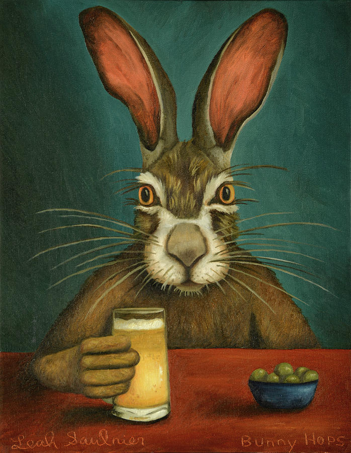 Bunny Hops Painting by Leah Saulnier The Painting Maniac