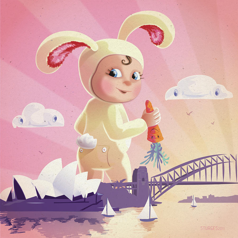 Bunny Mae Digital Art by Simon Sturge