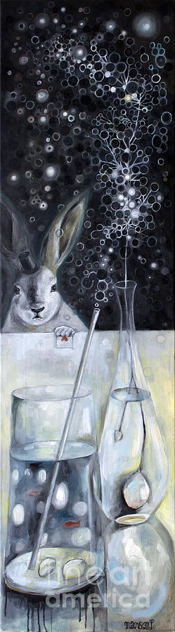Bunny Mystery  Painting by Manami Lingerfelt