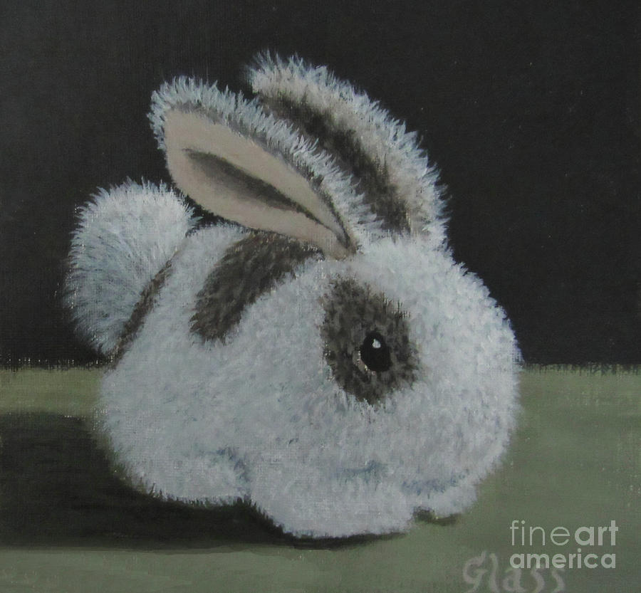 Still Life Painting - Bunny by Tina Glass