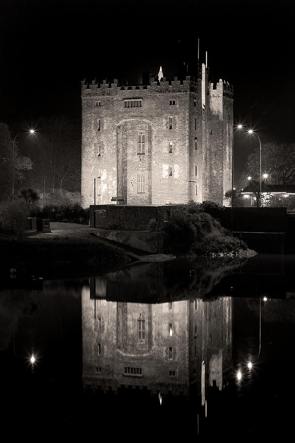 Bunraty Castle Ireland at night Photograph by Pierre Leclerc Photography