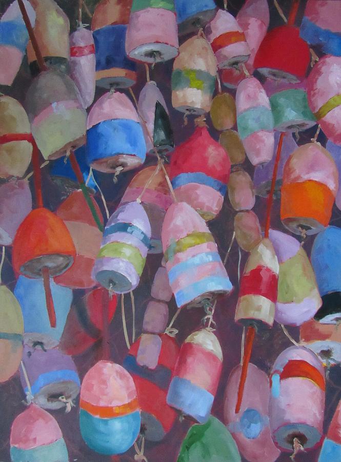 Buoys 6 Painting by Susan Richardson