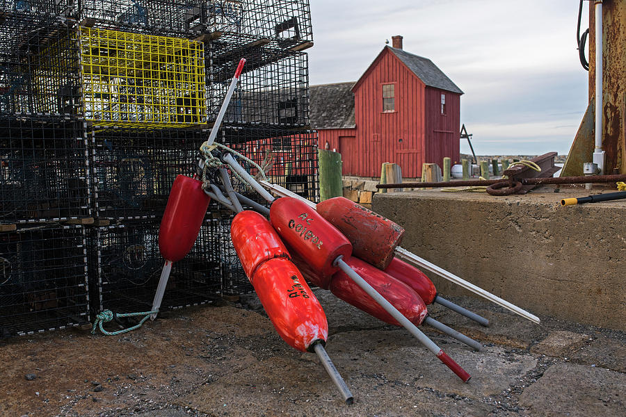 Buoys and Lobster Traps Motif #1 Rockport MA Photograph by Toby McGuire