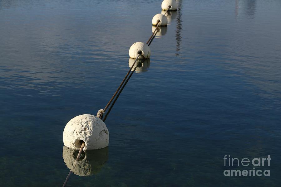 Rope Photograph - Buoys in Aligtnment by Stephen Mitchell Rope Photograph - Buoys in Aligtnment by Stephen Mitchell