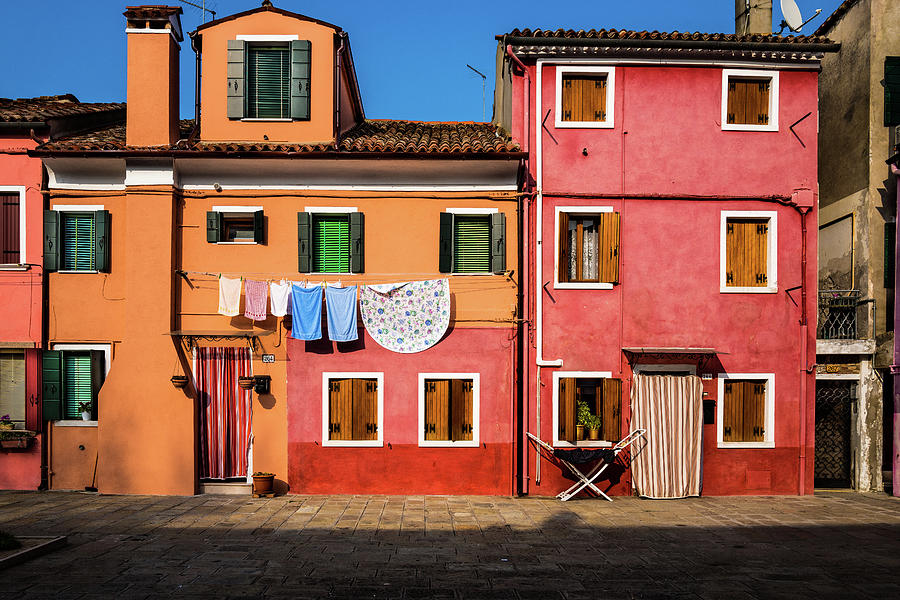 Burano Italy Houses Photograph by M G Whittingham