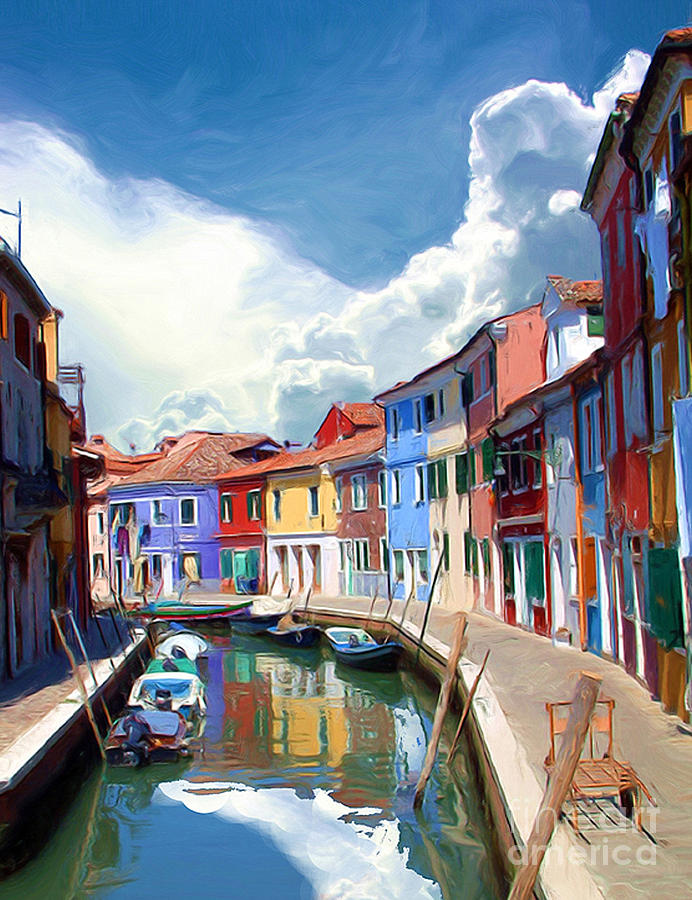 Burano Canal Photograph by Tom Griffithe
