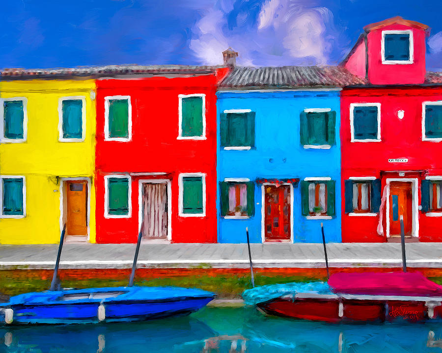 Burano Colorful Houses Photograph by Juan Carlos Ferro Duque