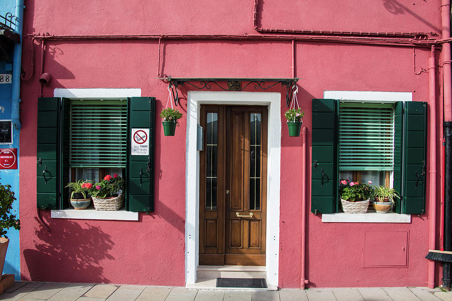 Burano Italy With Plants  Photograph by John McGraw